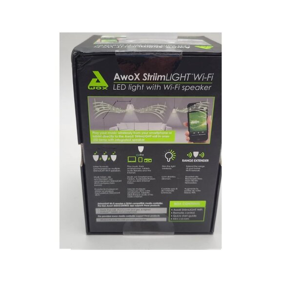 AwoX StriimLight Wi-Fi LED Light with Wi Fi Speaker NEW - Picture 3 of 4
